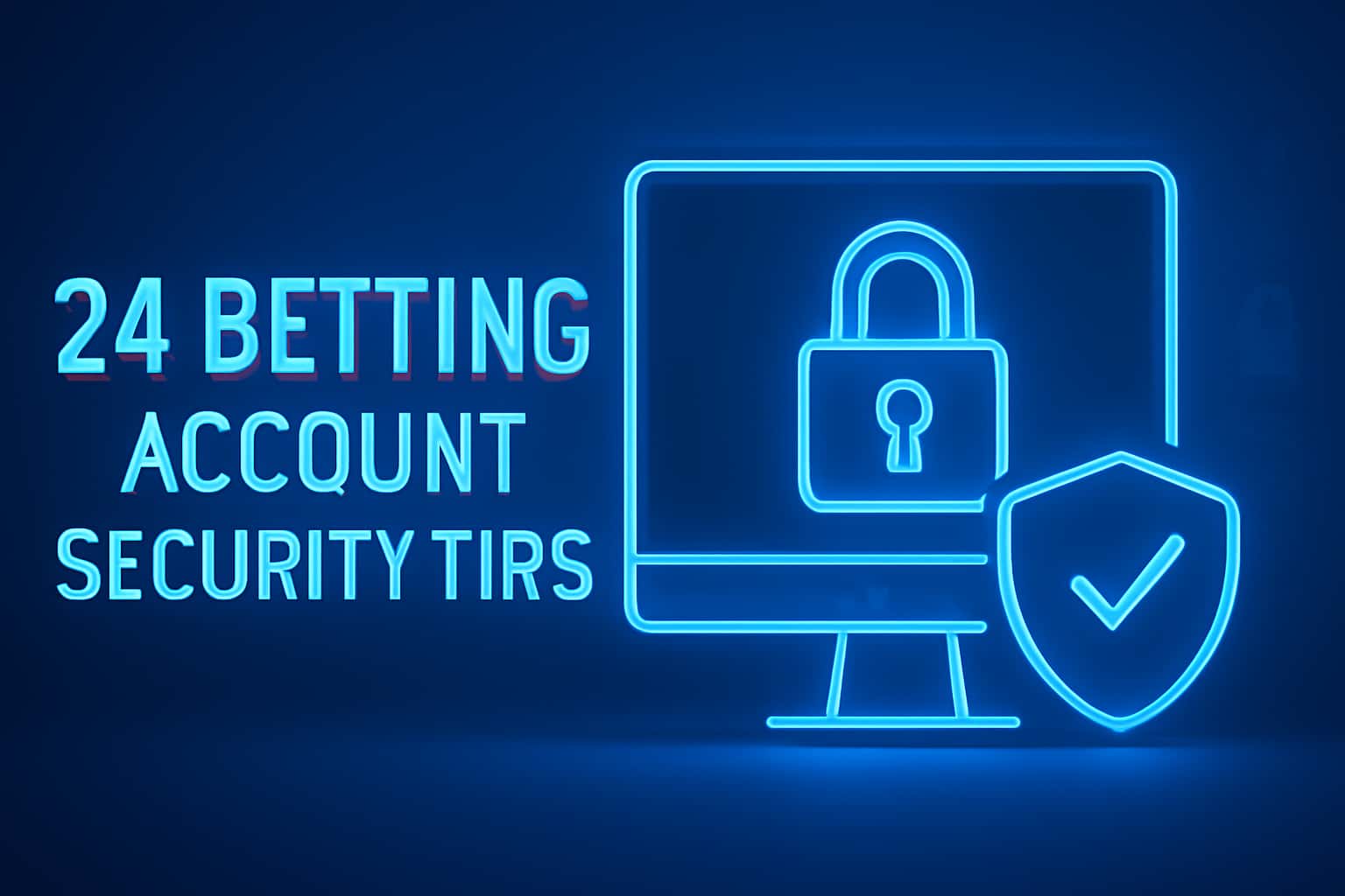 An informative visual representation of account security tips for 24 Betting.