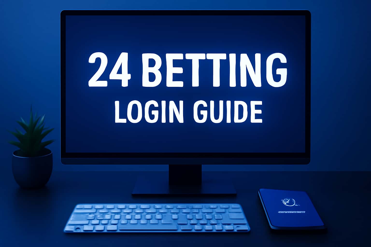 An informative scene about accessing the 24 Betting platform.