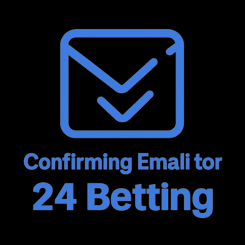 Icon representing the process of confirming email for 24 Betting