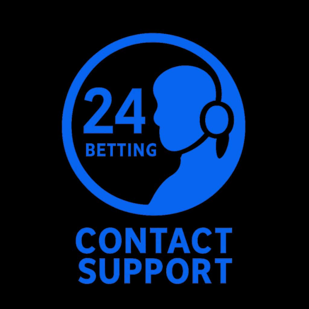 Icon illustrating support services for 24 Betting.