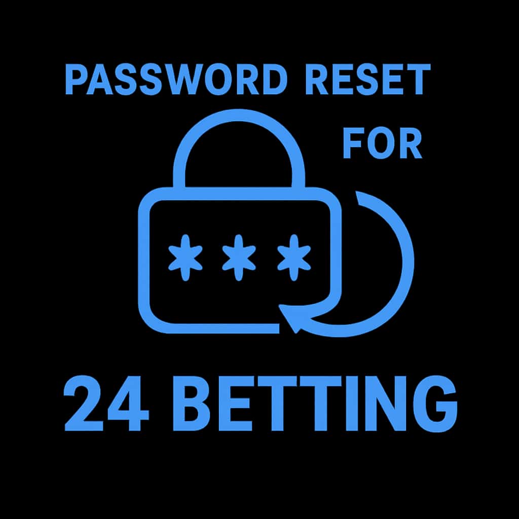 An icon illustrating the Password Reset function for 24 Betting.